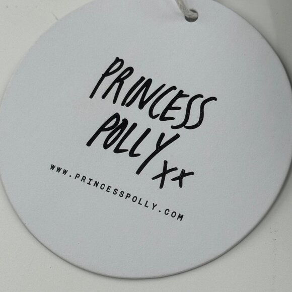 Princess Polly Hickson Mini Dress Black Pinstripe Halter Neck US 4 / AU 8 - Picture 7 of 12
